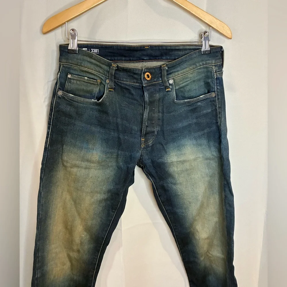 G Star 3301 Slim Blue Jeans Mens 29/32‎